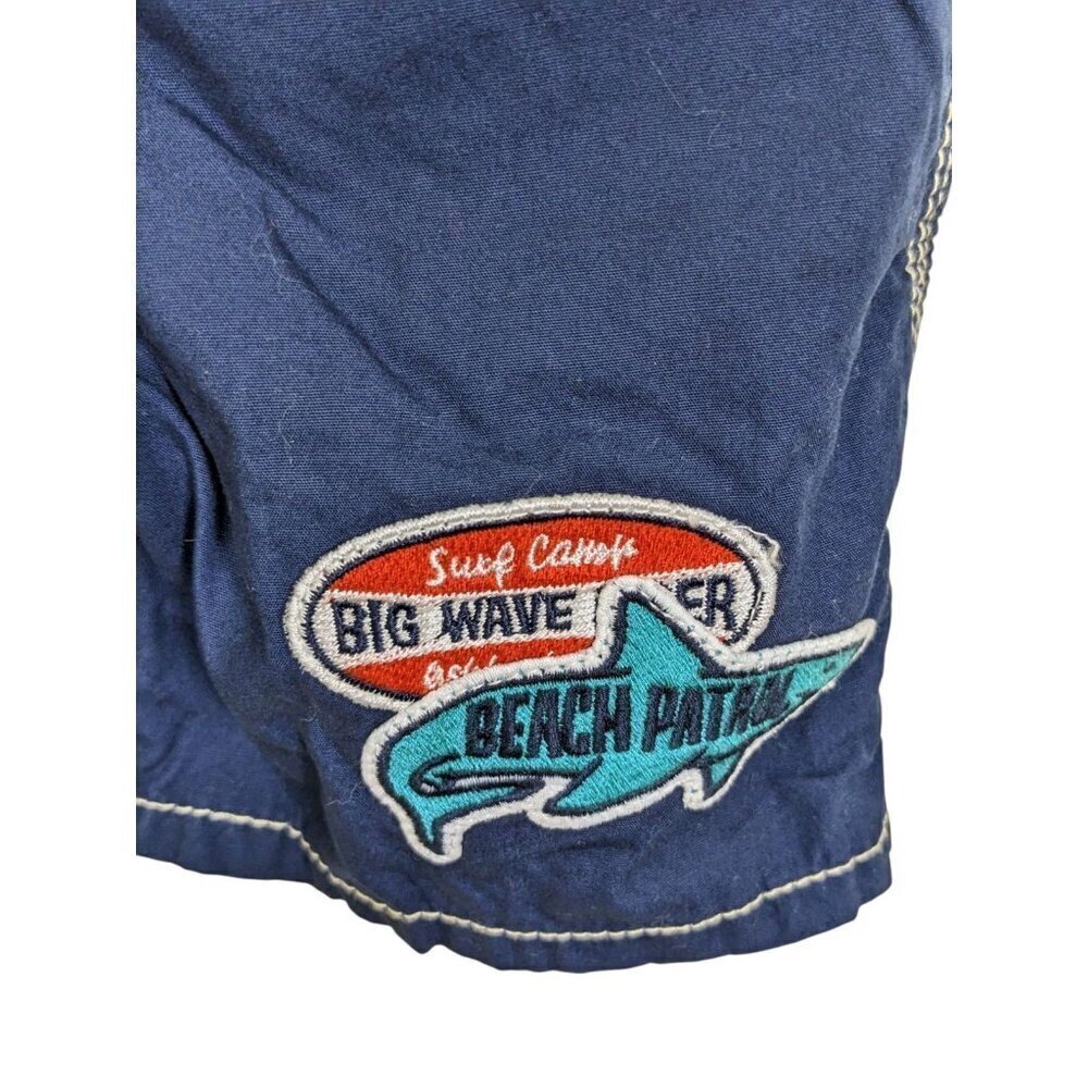 Baby Shorts Overalls Osh Kosh B’gosh 18 Months Dark Blue Lightweight Cotton - Picture 3 of 6